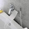 Waterfall Wall-Mount Bath Tub Faucet with Handheld Shower Head