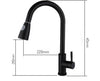 Michael 1 - Matte Black Pull Out Kitchen Mixer Tap Stainless Steel Faucet