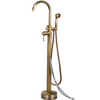 CURVED FREESTANDING BATHTUB FAUCET - COPPER GOLD