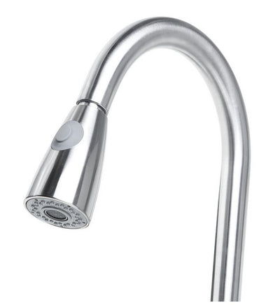 Tammy - Silver Pull Out Kitchen Mixer Brushed Stainless Steel