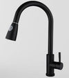 Michael 1 - Matte Black Pull Out Kitchen Mixer Tap Stainless Steel Faucet